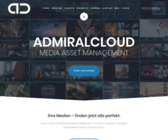 Admiralcloud.com(Digital Asset Management für Unternehmen) Screenshot