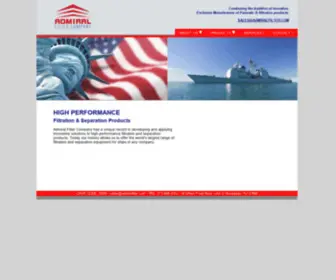 Admiralfilter.com(Admiral Filter Company) Screenshot