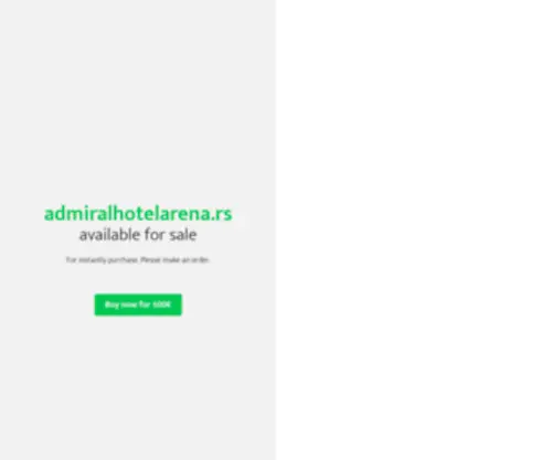 Admiralhotelarena.rs(Admiral Arena Hotel Garni) Screenshot