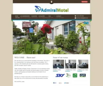 Admiralmotel.co.nz(Christchurch Motels) Screenshot