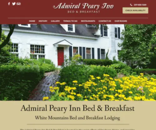 Admiralpearyinn.com(Admiral Peary Inn) Screenshot