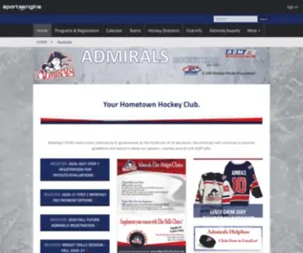 Admiralshockeyclub.com(Admirals Hockey Club) Screenshot