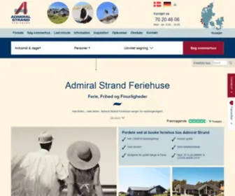 Admiralstrand.com(Sommerhus udlejning ved Vestkysten) Screenshot