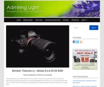 Admiringlight.com(Admiring Light) Screenshot
