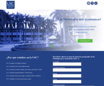 Admisionesusc.com.co(Universidad Santiago de Cali) Screenshot