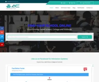 Admissioncare.co.in(Find Best school and College in your area online) Screenshot