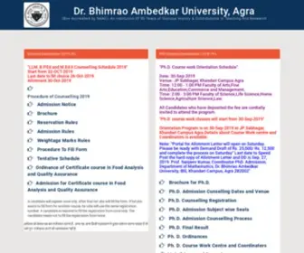 Admissiondbrau.org.in(Bhimrao Ambedkar University) Screenshot