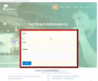 Admissionget.com(Intense web design multipurpose template) Screenshot