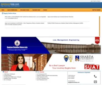 Admissionhelp.com(Online Admission Help to Apply online for Colleges and Universities in India and Worldwide) Screenshot
