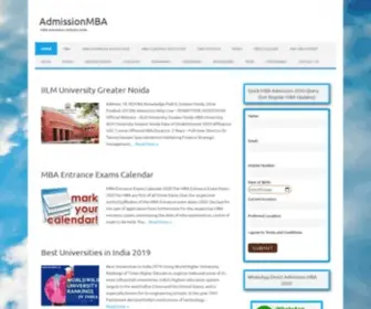 Admissionmba.in(Admission MBA 2021) Screenshot