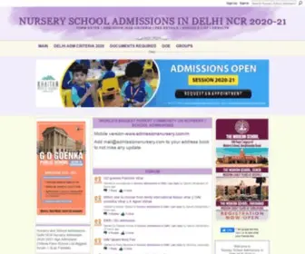 Admissionsnursery.com(Nursery School Admissions) Screenshot