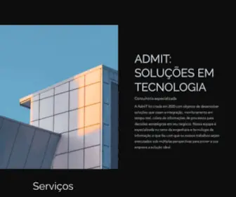 Admit.com.br(Mídias sociais) Screenshot