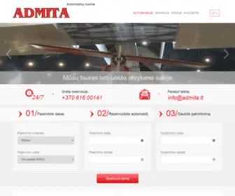 Admita.lt(Automobilių nuoma Admita. Patogu ir greita) Screenshot