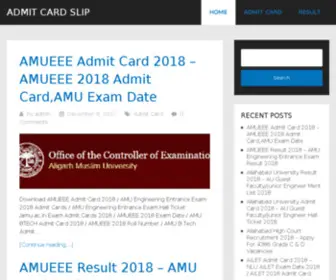Admitcardslip.in(Admitcardslip) Screenshot