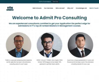 Admitpro-Mim.com(Admit Pro Consulting) Screenshot