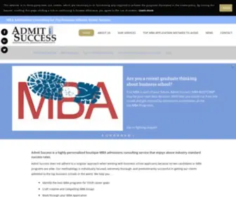 Admitsuccess.com(Get accepted by Top Business Schools) Screenshot