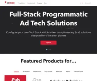 Admixer.com(Full-Stack Programmatic Ad Tech Solutions) Screenshot