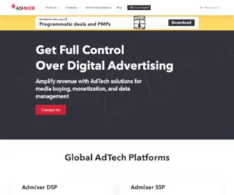 Admixer.net(Full-Stack Programmatic AdTech Solutions) Screenshot