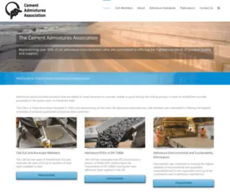 Admixtures.org.uk(The Cement Admixtures Association) Screenshot