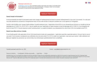 Admobileapps.link(Arrivecan canada plf passenger locator form public health CA application e visa) Screenshot