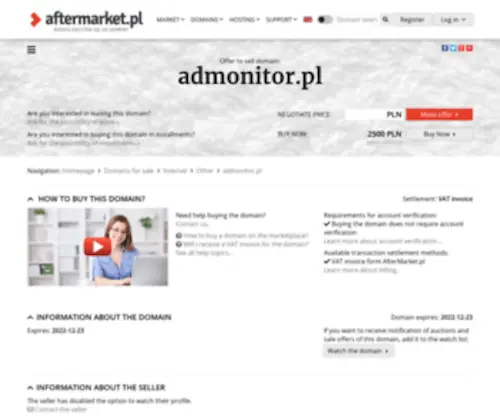 Admonitor.pl(Skup wierzytelności) Screenshot