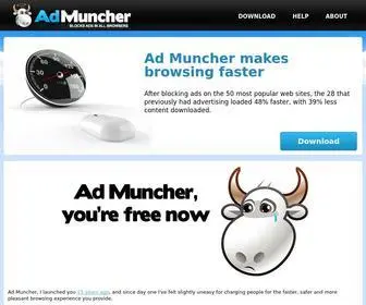 Admuncher.com(Ad Muncher) Screenshot