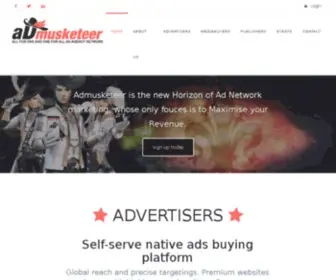 Admusketeer.com(Ad Musketeer) Screenshot