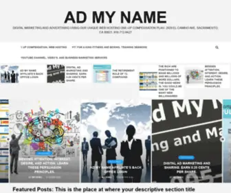 Admy.name(Digital Marketing and Advertising using our unique Web Hosting ONE) Screenshot