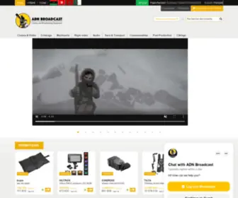 ADN-Broadcast.com(Vente en ligne matériel audiovisuel) Screenshot