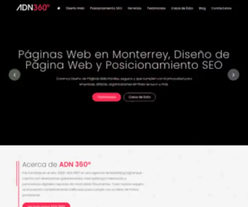 ADN360.mx(Agencia De Marketing Digital & Branding) Screenshot