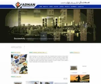 Adnan.ae(Adnan Contracting L.L.C) Screenshot