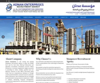 Adnanenterprise.com(Manpower Recruitment Agency) Screenshot