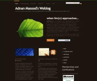 Adnanmasood.com(Adnanmasood) Screenshot