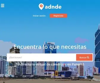 Adnde.com(Panamá) Screenshot