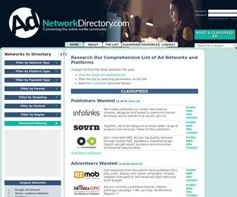 Adnetworkdirectory.com(Ad Network Directory) Screenshot