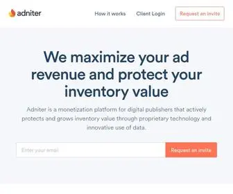 Adniter.com(Maximize Ad Revenue with Adniter) Screenshot