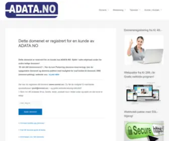 ADN.no(Domenet er parkert og registrert av Adata) Screenshot