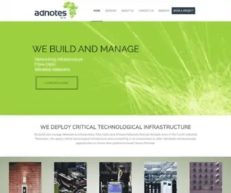 Adnotes.co.za(Affordable Unlimited Internet Service Provider in South Africa) Screenshot