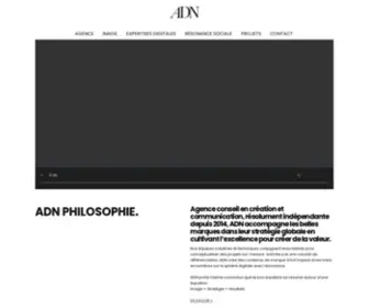 Adnproduction.com(Agence de communication mode Paris) Screenshot