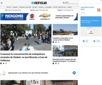 Adnsur.com.ar(Agencia de Noticias de Comodoro Rivadavia y Chubut) Screenshot
