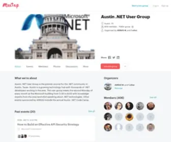 Adnug.org(Austin .NET User Group) Screenshot