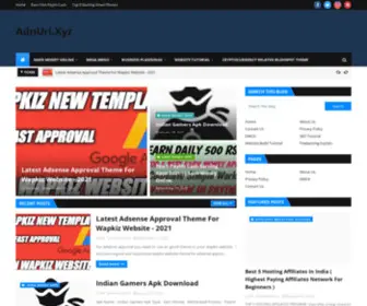 Adnurl.xyz(Complete Website Tutorial In Php) Screenshot