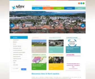 ADNV.ch(Association pour le développement du nord vaudois) Screenshot
