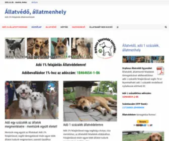 Ado1.net(Adó 1% felajánlás állatmenhelyek) Screenshot