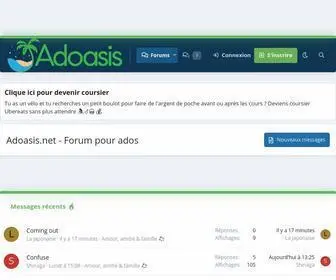 Adoasis.net(Forum ados adoasis discussion entraide) Screenshot