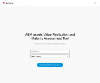 Adobe-Aemassets-Value.com(Value Realization and Maturity Assessment Package) Screenshot
