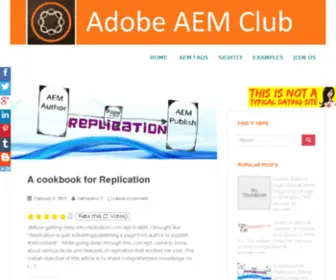 Adobeaemclub.com(Adobe AEM) Screenshot