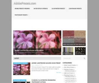 Adobepresets.com(Adobe presets from around the web) Screenshot