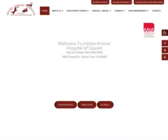 Adobevets.com(Best Veterinary Hospital In Santa Cruz) Screenshot