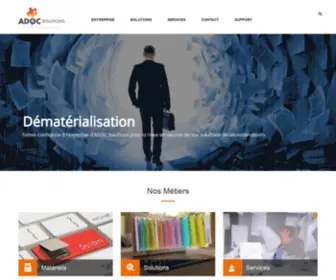 Adoc-Solutions.eu(ADOC Solutions : Dématérialisation) Screenshot